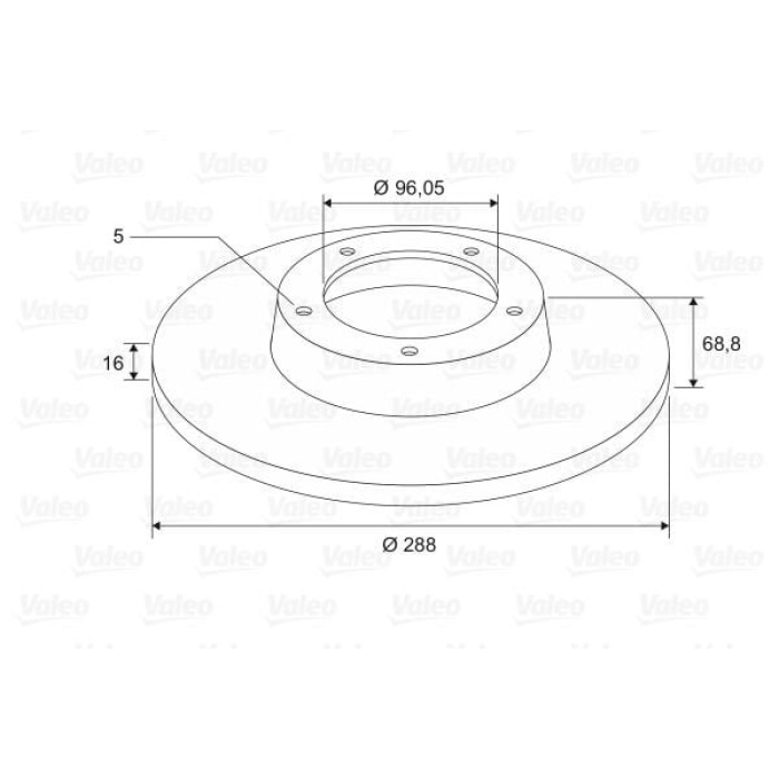Ford Tourneo Custom 2012-2016 Arası 2.2 TDCi Valeo Marka Arka Fren Diski