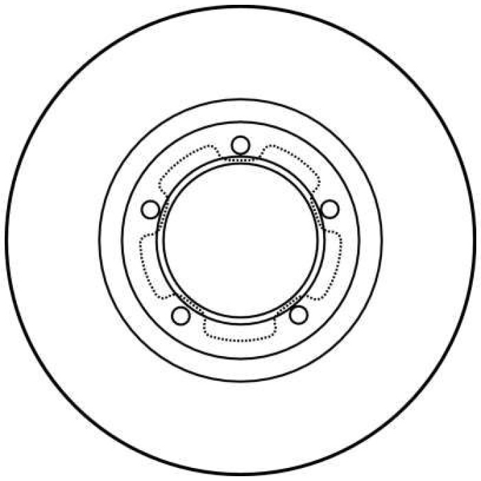 Ford Transit 1991-2000 Arası 2.5 TD, 2.0, 2.5 DI TRW Marka Ön Hava Soğutmalı Fren Diski
