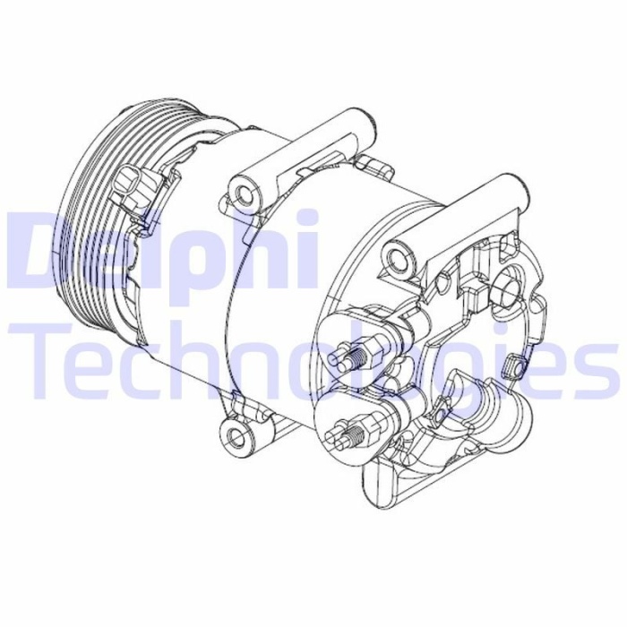 Ford Fiesta 2008-2012 Arası 1.6 TDCi Delphi Marka Klima Kompresörü