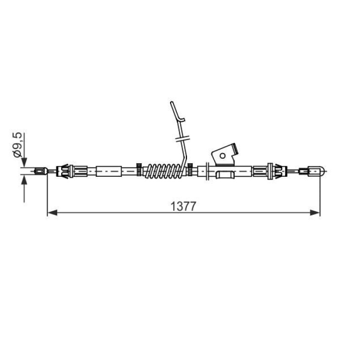 Ford Transit Custom 2012-2016 Arası 2.2 TDCi Bosch Marka Arka Sol El Fren Teli