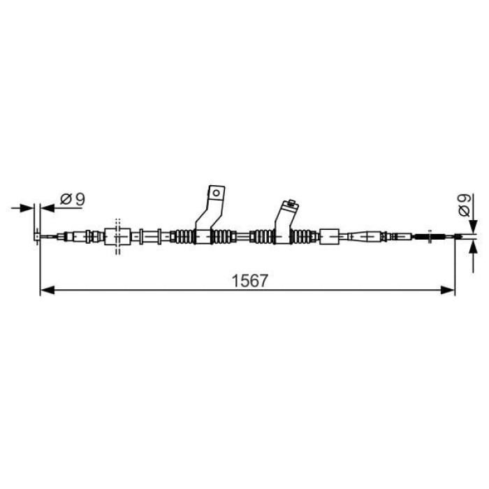 Chevrolet Lacetti 2003-2007 Arası 1.4 16V, 1.6, 1.8 Bosch Marka El Fren Teli