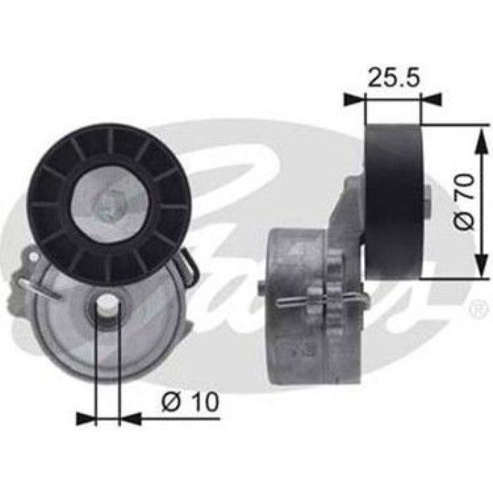 Alternatör Gergisi Komple Scudo 2.0 mjt Gates GAT-T38392