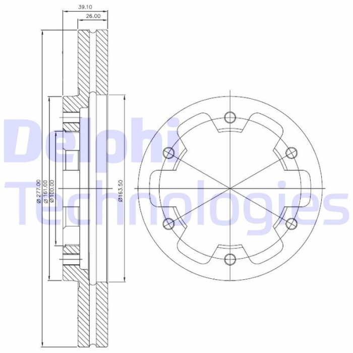 Ford Maverick 1993-1998 Arası 2.7 TD, 2.4 i Delphi Marka Ön Fren Diski