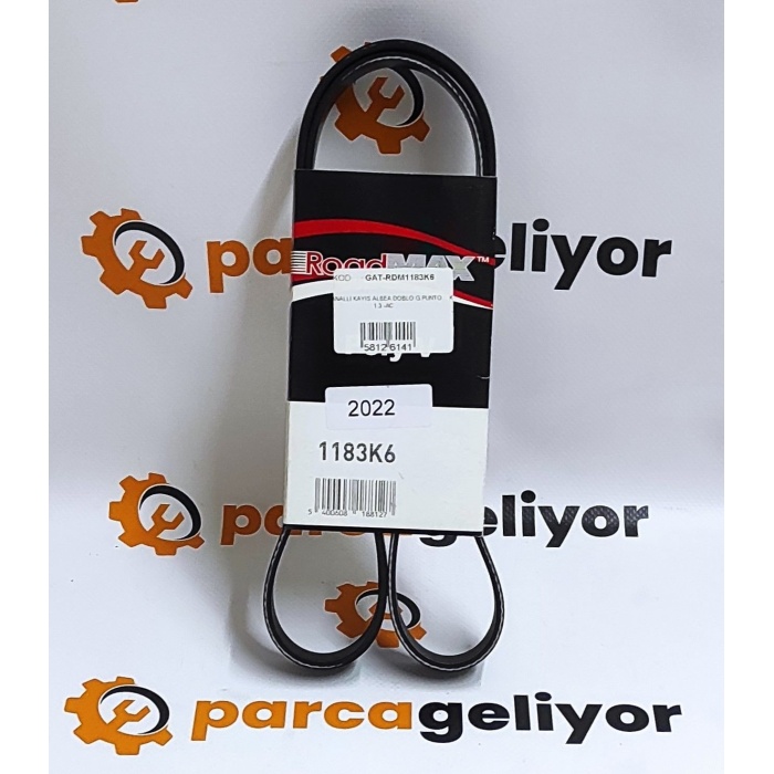 Doblo 1.3 Klimasız V Kayışı Roadmax GAT-RDM1183K6