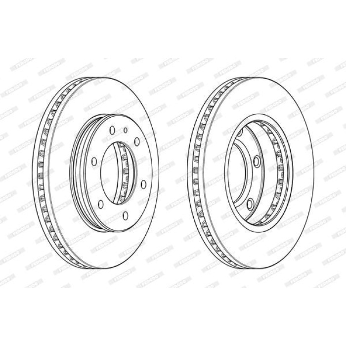 Ford Ranger 2011-2015 Arası 3.2 TDCi 4x4, 2.2 TDCi 4x4, 2.0 EcoBlue 4x4, 2.2 TDCi Ferodo Marka Ön Fren Diski