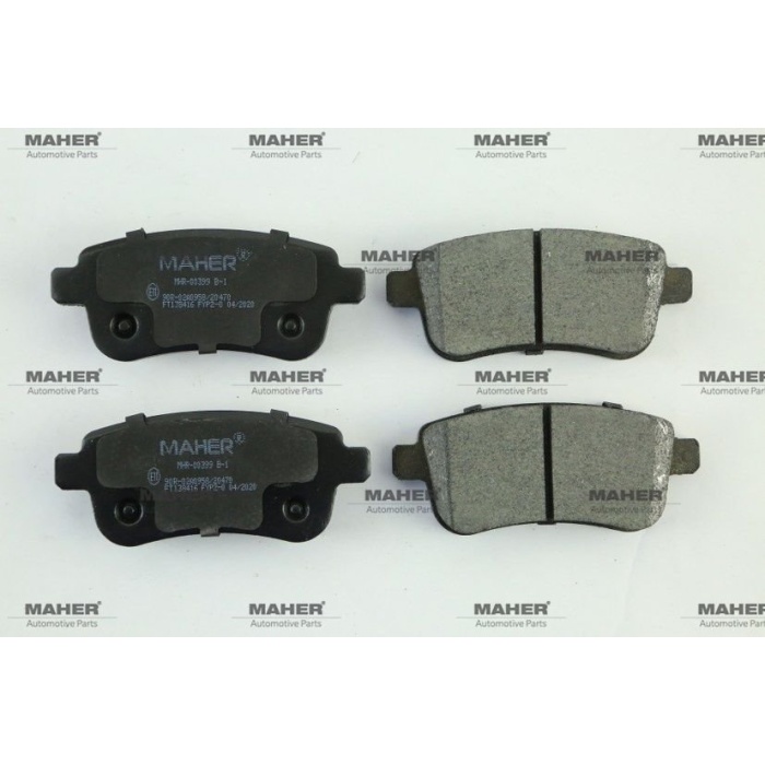 Clio V 1.0 Tce Arka Fren Disk Balatası MHR-00399