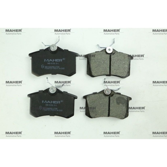 Clio IV 1.2 Tce Arka Fren Balatası (Disk İçin) Maher MHR-00306