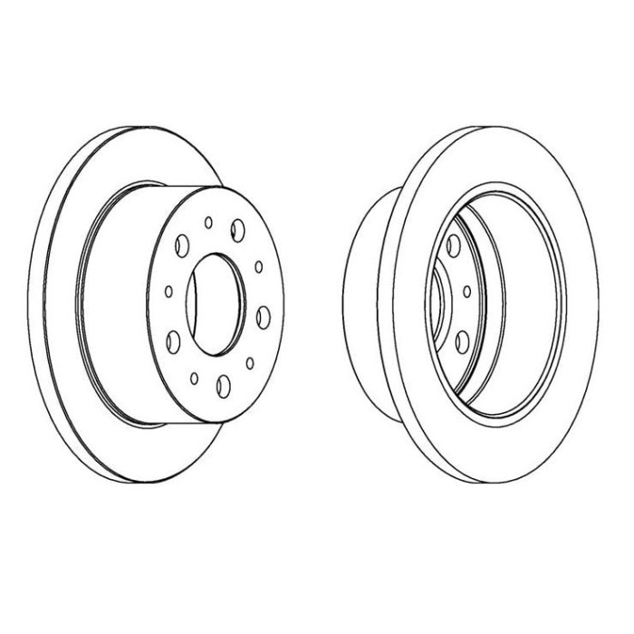 Ducato III 2.3JTD 15 Arka Fren Disk Takımı Ferodo FRD-DDF1574