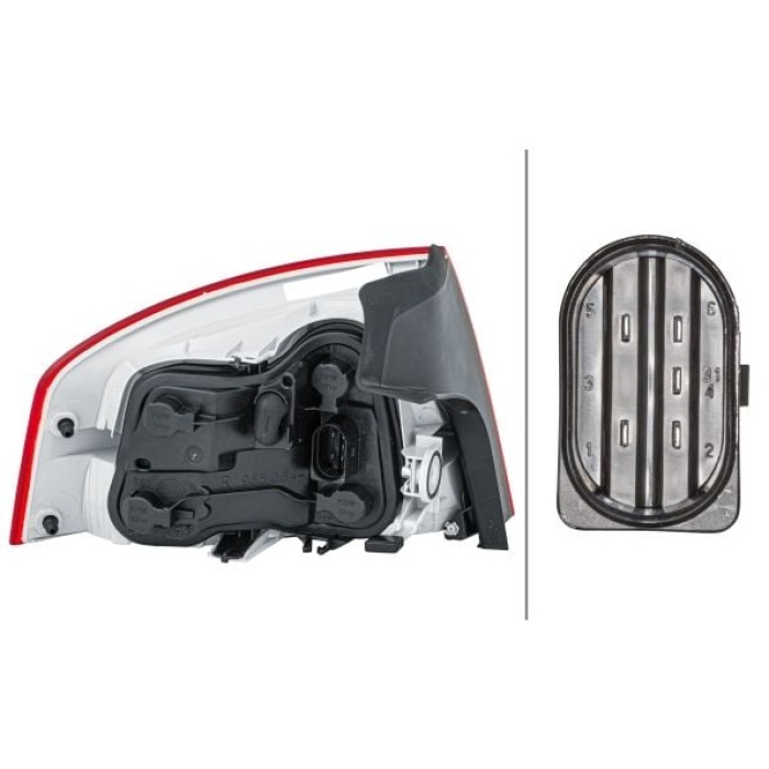 Audi A4 2004-2008 Arası 3.0 TDI quattro, 3.2 FSI quattro, 3.2 FSI, 2.0 TFSI quattro, 2.0 TDI 16V, 2.5 TDI, 2.0 TDI, 1.6, 2.0, 1.9 TDI Hella Marka Sağ Dış Stop Lambası