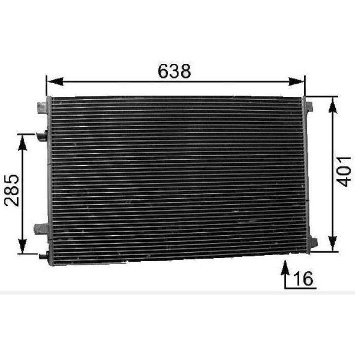 Klima Radyatörü Scenic II 1.5 dci Mga Marka MGA-82700