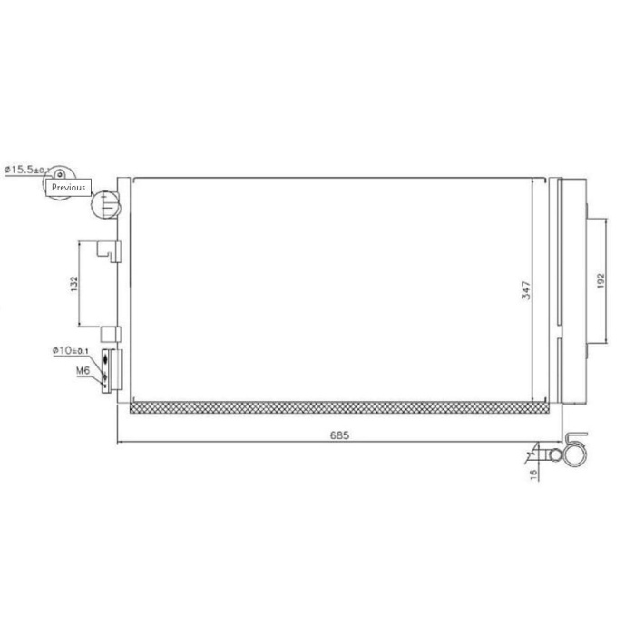 Fluence 1.6 16V Benzinli Klima Radyatörü Mga MGA-82246