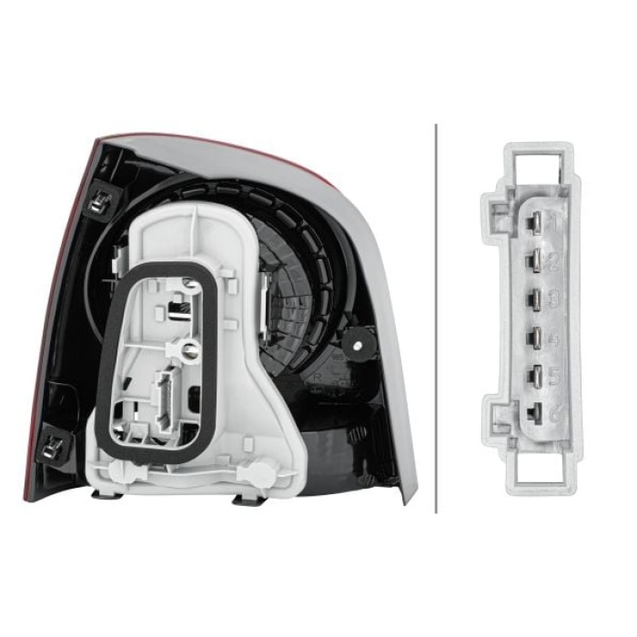 Volkswagen Polo 2001-2014 Arası 1.4 16V, 1.4 TDI, 1.2, 1.9 TDI, 1.2 12V, 1.4 FSI, 1.9 SDI Hella Marka Sağ Stop Lambası