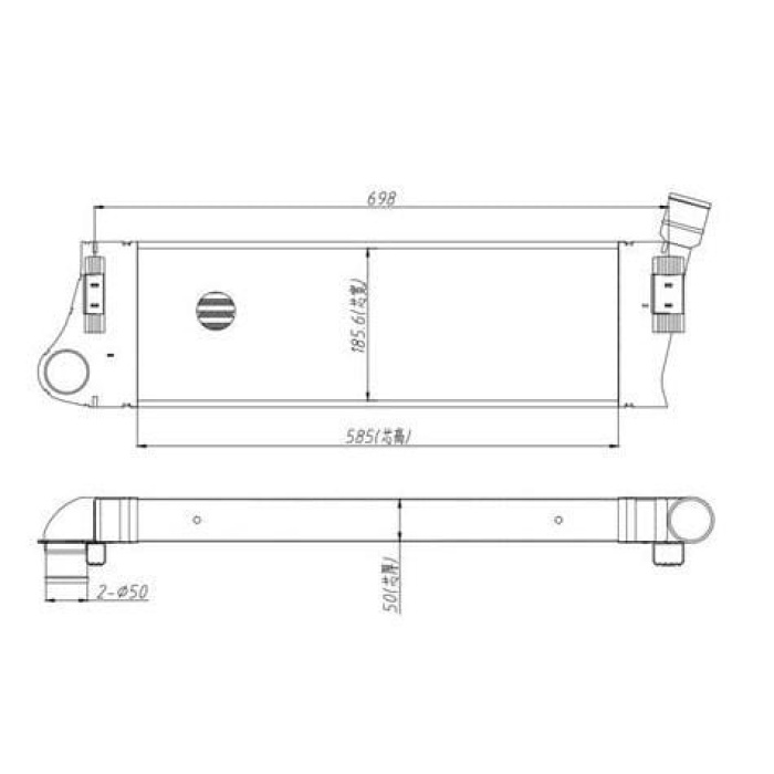 Turbo Radyatörü (İntercooler) Scenic II 1.5 dci Mga Marka MGA-80546