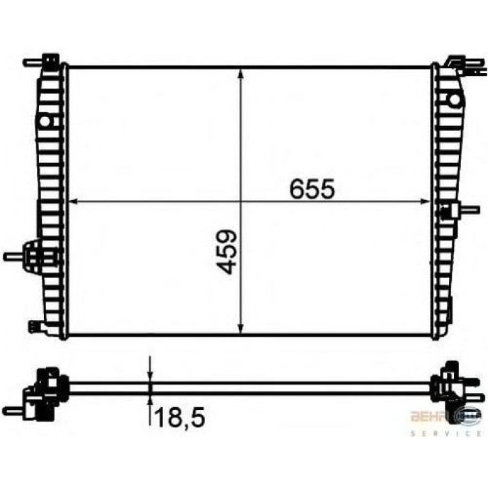 Fluence 1.5 Dci Su Radyatörü Mga MGA-80411