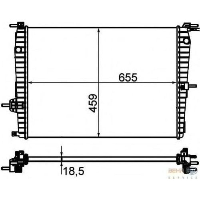 Fluence 1.5 Dci Su Radyatörü Mga MGA-80411