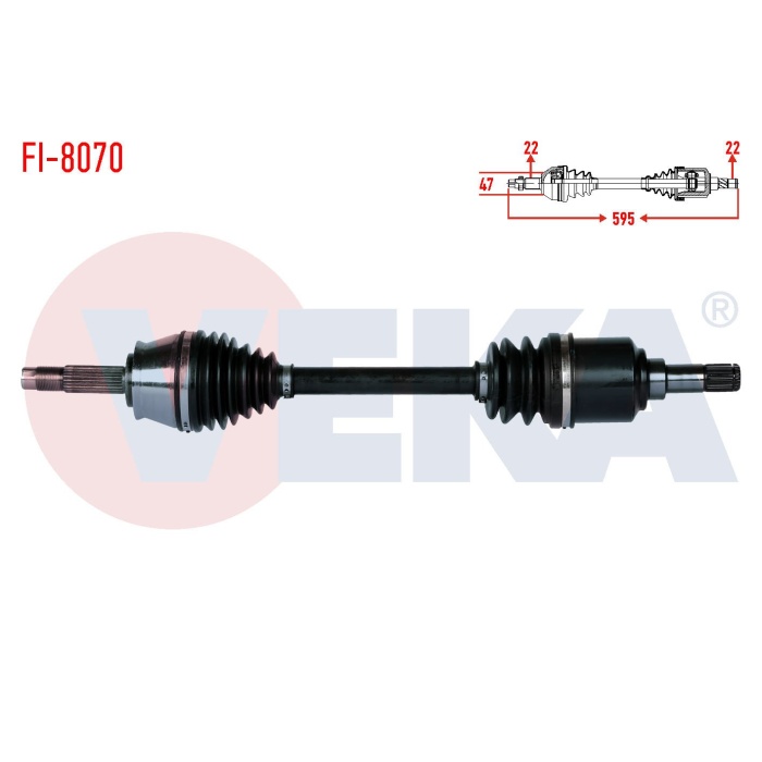 Palio 1.6 16V Sol Aks Komple Veka FI-8070