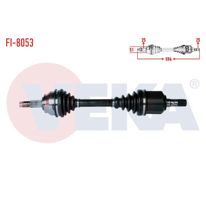 Egea 1.6 Multijet Ön Sol Komple Aks Veka FI-8053
