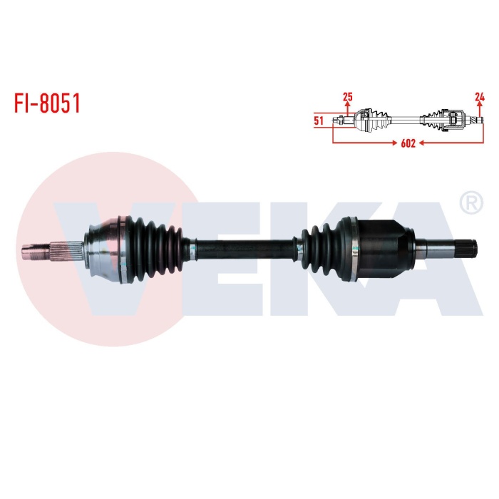 Doblo III 1.3 Sol Aks Komple Veka FI-8051