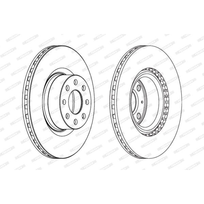 Fiat Punto 2005-2009 Arası 1.9 D Multijet, 1.6 D Multijet, 1.3 D Multijet Ferodo Marka Ön Fren Diski