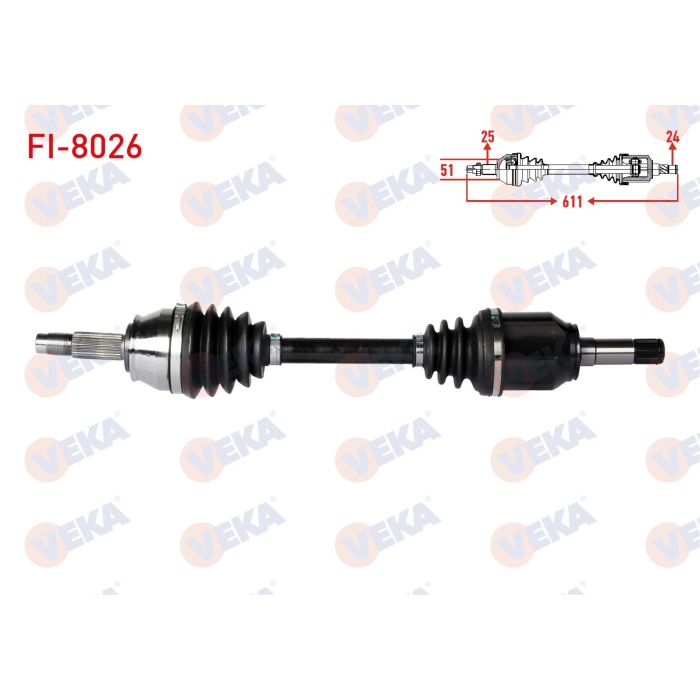 Albea 1.3 Sol Aks Komple Veka FI-8026