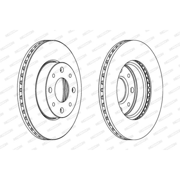 Fiat Palio 1996-2000 Arası 1.2, 1.4, 1.0, 1.6 16V, 1.7 TD, 1.4 Cat Ferodo Marka Ön Fren Diski