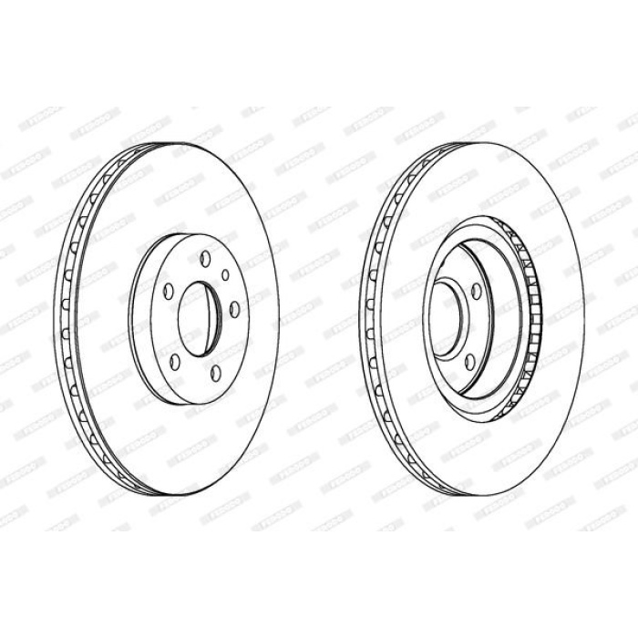 Fiat Doblo 2010-2014 Arası 1.6 D Multijet Ferodo Marka Ön Fren Diski