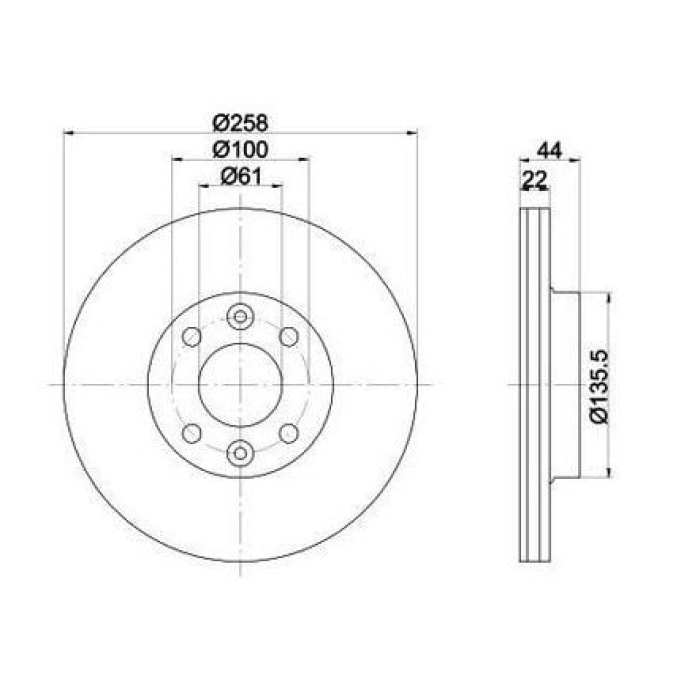Clio IV 1.5 Dci Ön Fren Diski Mga MGA-50405