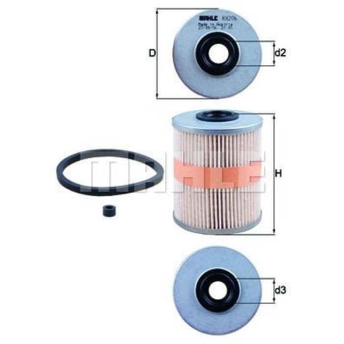 Renault Espace 1996-2002 Arası 2.2 12V TD Mahle Marka Yakıt Filtresi