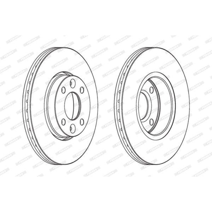 Dacia Logan Mcv 2007-2011 Arası 1.6 16V Hi-Flex Ferodo Marka Ön Havalı Fren Diski