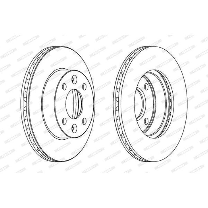 Dacia Solenza 2003-2007 Arası 1.4, 1.9 D Ferodo Marka Ön Havalı Fren Diski