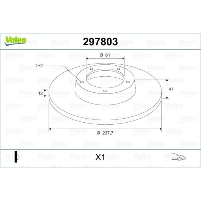Dacia Sandero 2008-2012 Arası 1.4 MPI LPG Valeo Marka Ön Fren Diski