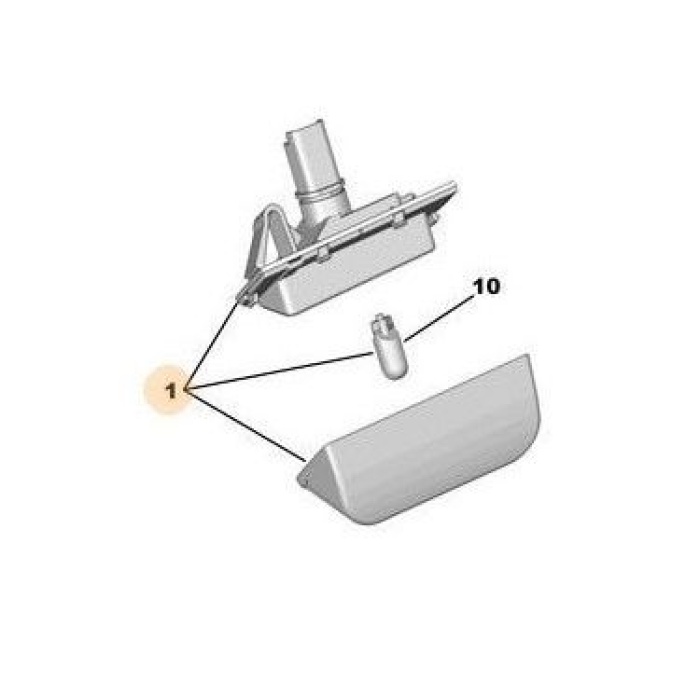 Plaka Lambası Scudo 07> Bagaj Çift Kapı Depo DPO-552-2104N-EU