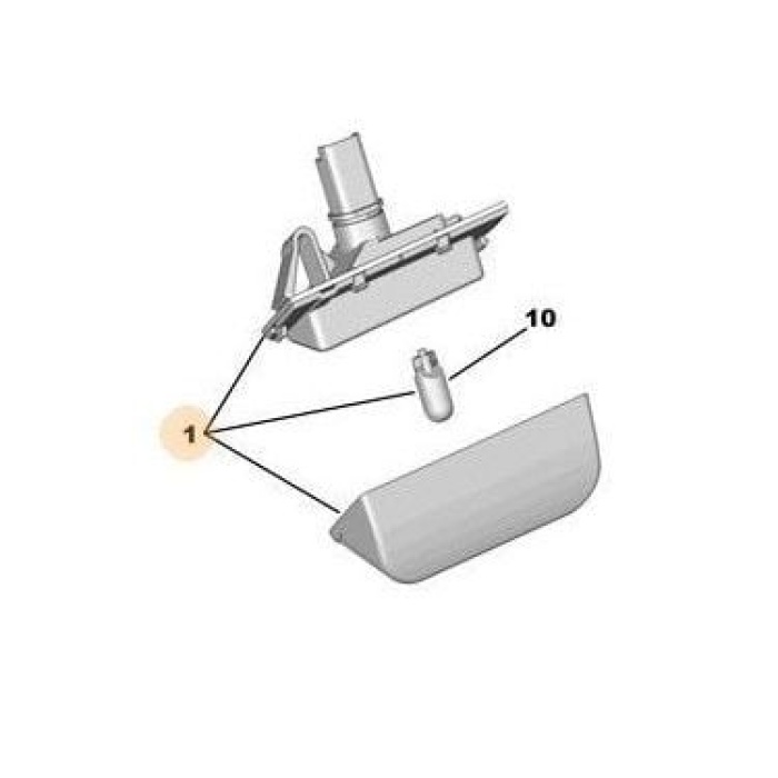 Plaka Lambası Scudo 07> Bagaj Çift Kapı Depo DPO-552-2104N-EU