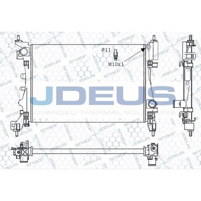 Grande Punto 1.4 16V Su Radyatörü Deus DEU-M0111190