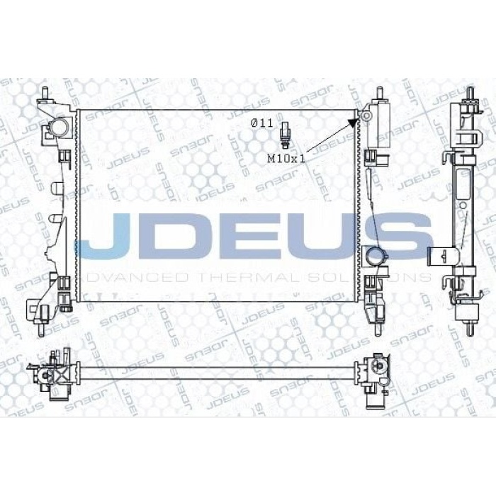 Grande Punto 1.4 16V Su Radyatörü Deus DEU-M0111190