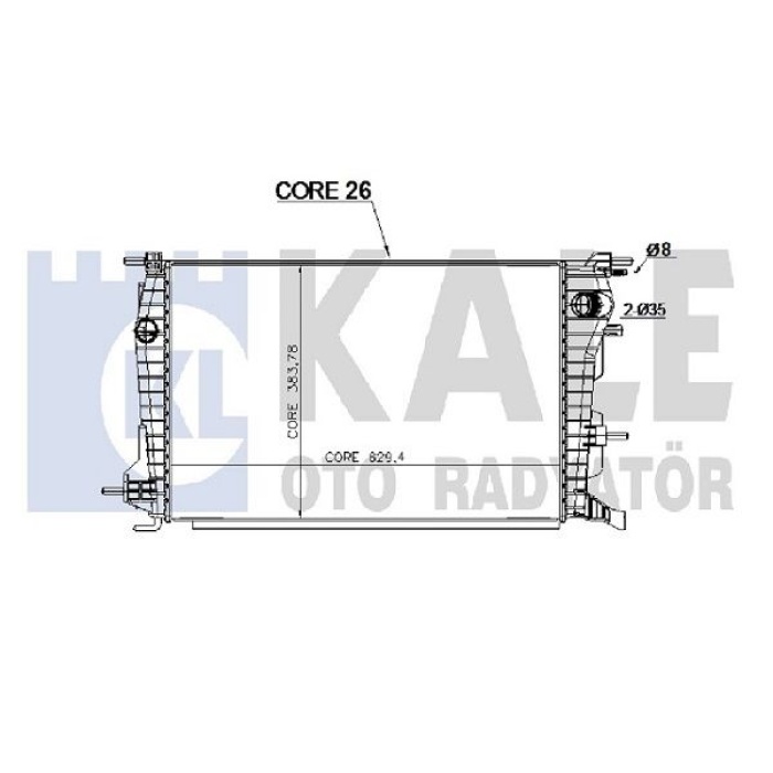 Fluence 1.5 Dci Su Radyatörü Kale KLR-0559021AB
