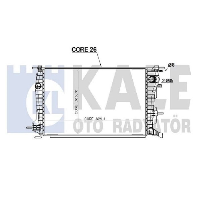 Fluence 1.5 Dci Su Radyatörü Kale KLR-0559021AB