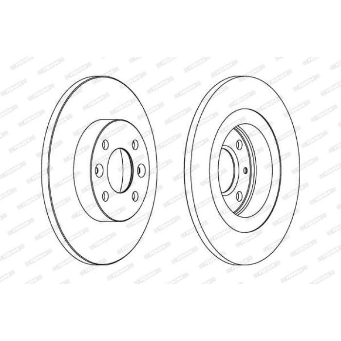 Dacia Logan 2004-2008 Arası 1.4 MPI LPG, 1.5 dCi, 1.6 MPI 85, 1.2 16V Ferodo Marka Ön Fren Diski