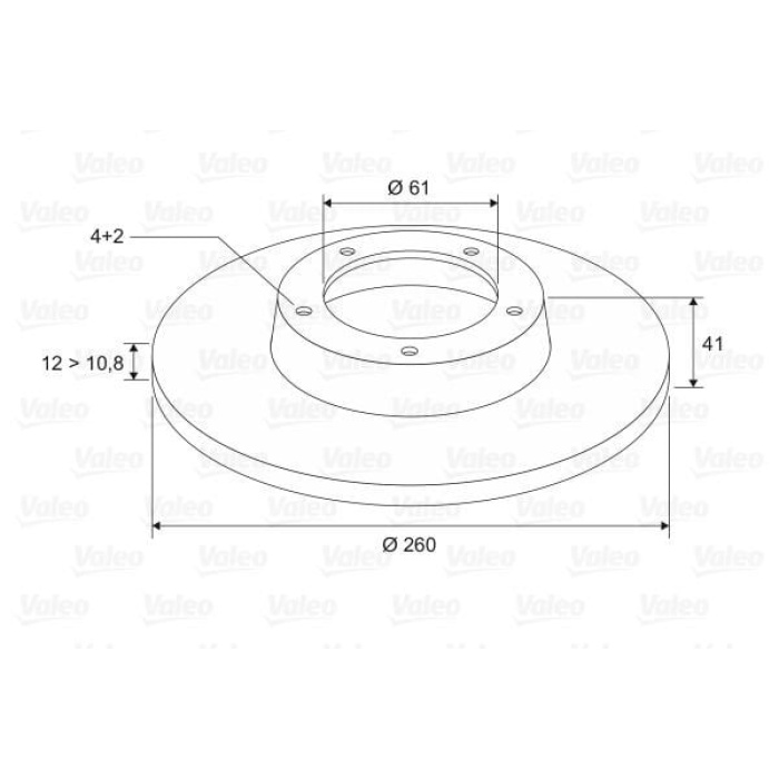 Dacia Logan 2004-2008 Arası 1.4 MPI LPG, 1.5 dCi, 1.6 MPI 85, 1.2 16V Valeo Marka Ön Fren Diski