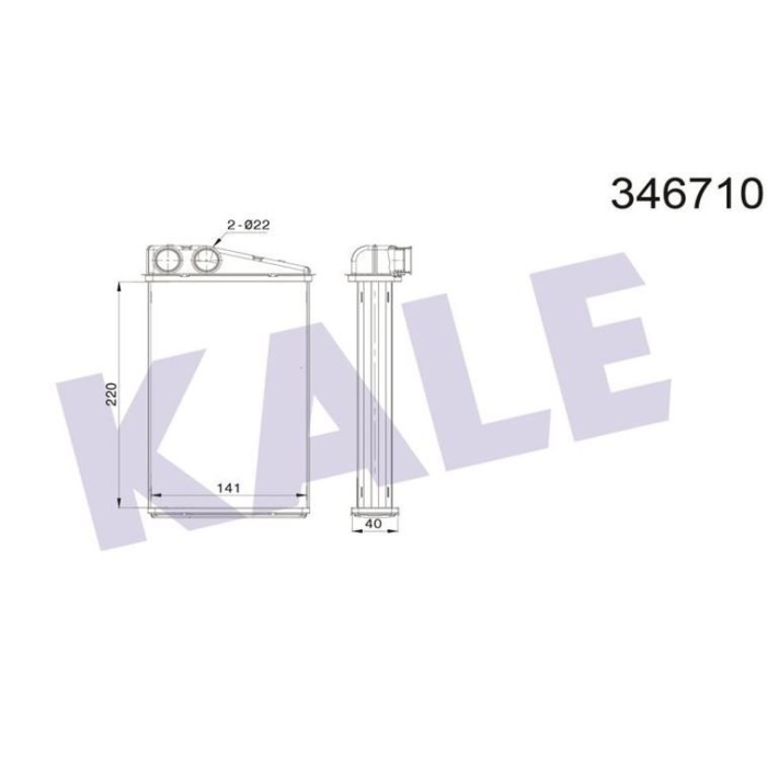 Kalorifer Radyatörü Scenic II 1.4 16v Kale Marka KAL-346710