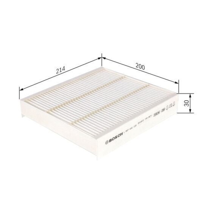 Alfa Romeo 159 2005-2012 Arası 1.9 JTS, 2.4 JTDM, 1.9 JTDM 8V, 2.0 JTDM, 2.2 JTS, 3.2 JTS Q4, 1.9 JTDM 16V Bosch Marka Polen Filtresi