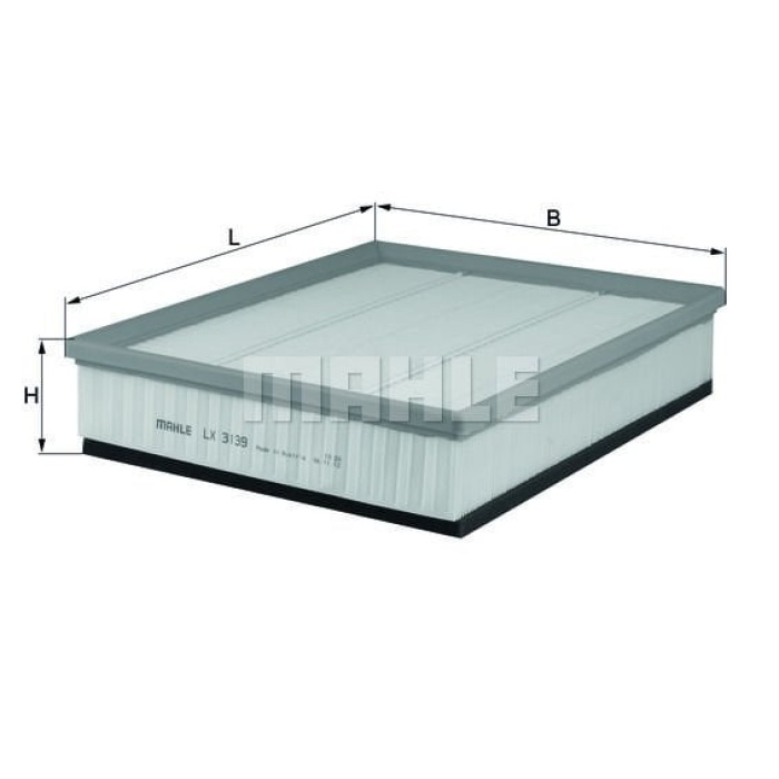 Volkswagen Amarok 2010-2014 Arası 2.0 TSI, 2.0 TDI, 2.0 TDI 4motion, 2.0 BiTDI 4motion, 3.0 TDI 4motion, 2.0 BiTDI Mahle Marka Hava Filtresi