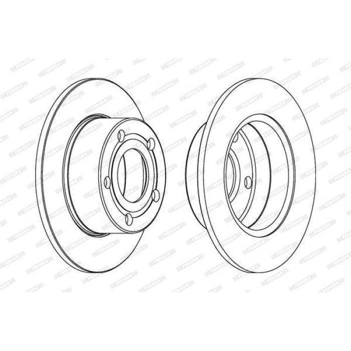 Audi 100 1990-1994 Arası 2.0 E, 2.6, 2.3 E, 2.0, 2.5 TDI, 2.3 E quattro, 2.4 D, 2.8 E Ferodo Marka Arka Fren Diski