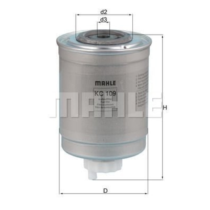 Ford Transit 1991-2000 Arası 2.5 DI, 2.5 TD Mahle Marka Mazot Yakıt Filtresi