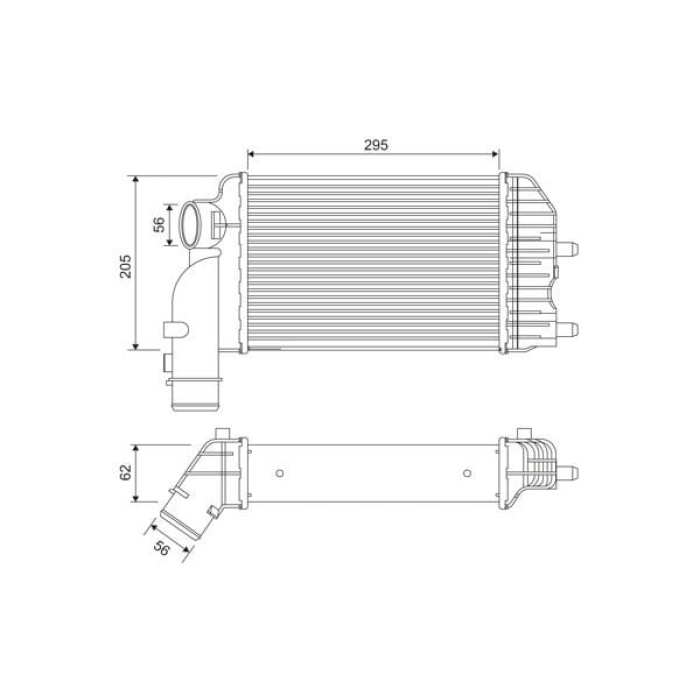 Citroen Jumper 1994-2002 Arası 1.9 TD, 2.5 TDI 4x4, 2.5 TDi Valeo Marka Turbo Radyatörü