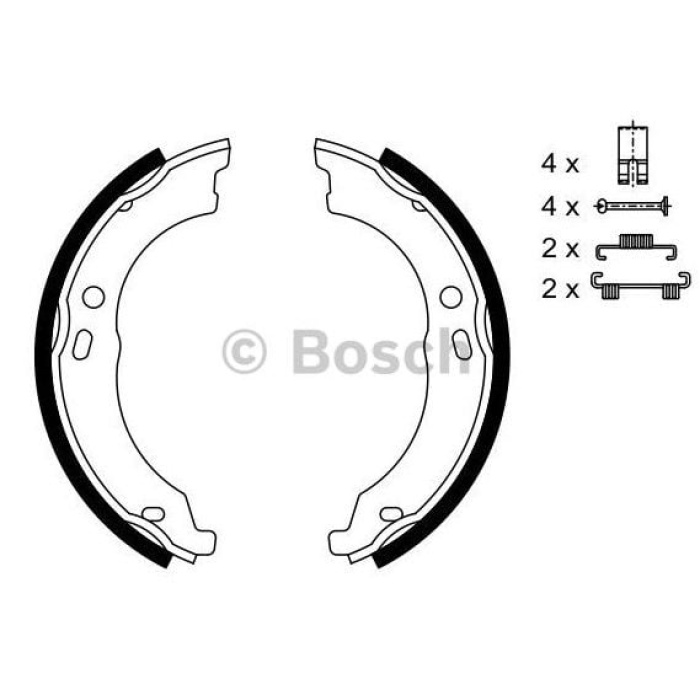 Ducato III 2.3JTD 15 Arka El Fren Balata Takımı Bosch BOS-0986487726