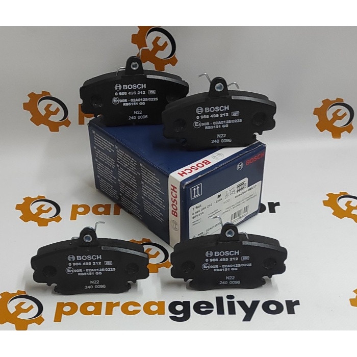 Clio II 1.4 16V Ön Fren Balatası Bosch BOS-0986495212