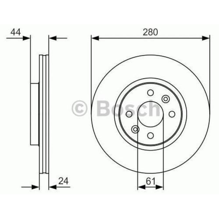 Clio V 1.0 Sce Ön Fren Diski Bosch BOS-0986479R67