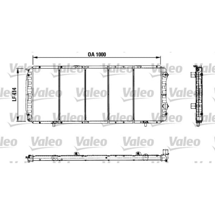 Citroen Jumper 1994-2002 Arası 2.5 D, 2.5 D 4x4, 2.5 TD 4x4, 2.5 TD Valeo Marka Su Radyatörü