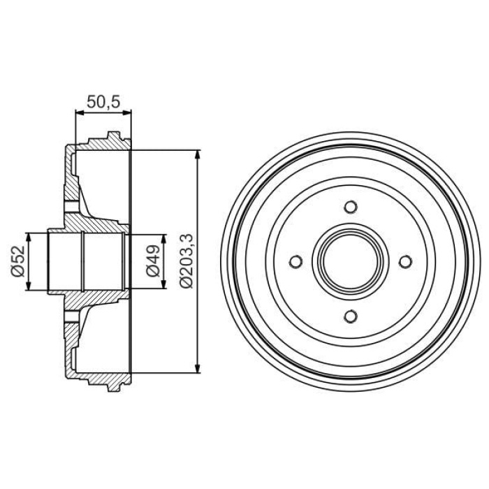 Clio III 1.4 16V Arka Fren Kampanası Bosch BOS-0986477205